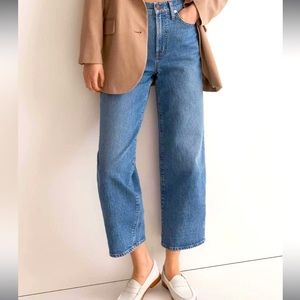 BRAND NEW Madewell The Perfect Vintage Wide-Leg Crop Jean 25P Cresslow Wash